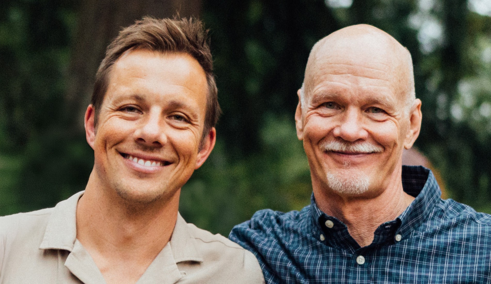 Peter and Chuck, the father-and-son team behind CalmMessage